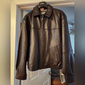 Proshield Signature Collection Mens Leather Jacket LARGE NWT